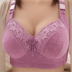Sexy Lace Seamless Large Size Women's Sports Bra