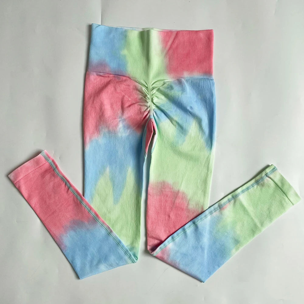 Mrs win Tie Dye Yoga Pants High Waist Leggings The Max Mall