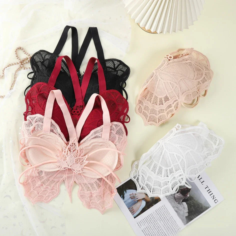Sexy Butterfly Lace Bras For Women Backless