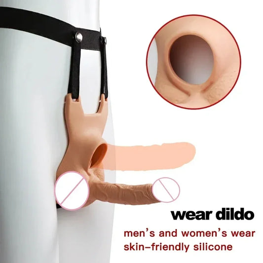 Wearable Vibrators Double-Headed Dildo Anal Plug Butt Plug Vibrator