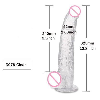 Realistic G-Spot Dildo with Suction Cup Long Penis