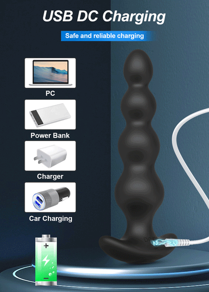 Wireless Remote Butt Plug Vibrating Adult Sex Toys for Women Male Gay