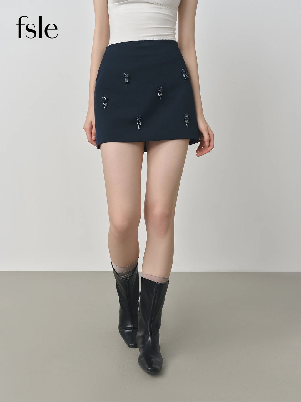 FANSILANEN Beaded Mini Dress - A-Line Casual FANSILANEN