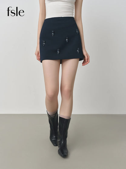 FANSILANEN Beaded Mini Dress - A-Line Casual