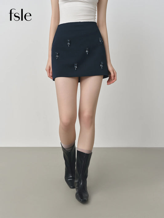 FANSILANEN Beaded Mini Dress - A-Line Casual