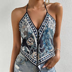 Women's Print Tank Top - Sexy Club Style NoEnName_Null