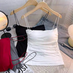 YJSFG HOUSE Padded Camisole - Built-in Bra YJSFG HOUSE