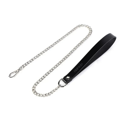 Adult Games Genuine Leather Series Slave Bed Neck Restraint Belt Strap
