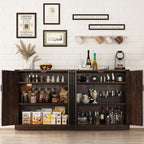 QiaoShiRen Farmhouse Sideboard Cabinet QiaoShiRen