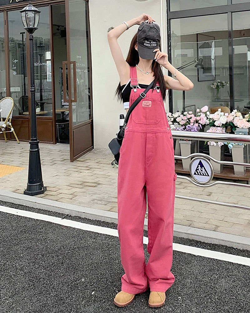Rose Pink Straight Jeans