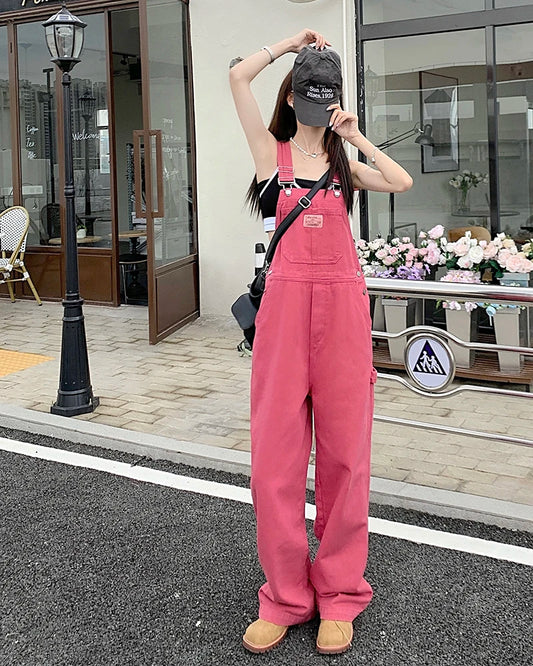 Rose Pink Straight Jeans