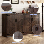 QiaoShiRen Farmhouse Sideboard Cabinet QiaoShiRen