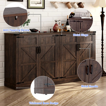 QiaoShiRen Farmhouse Sideboard Cabinet