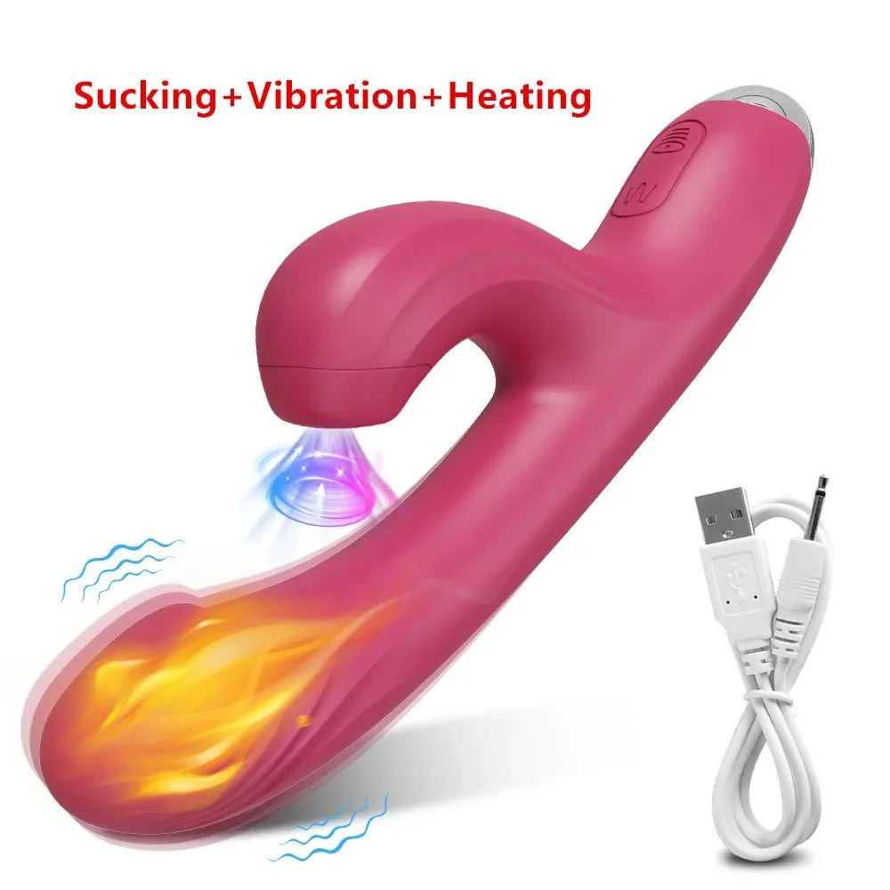 Powerful Thrusting Sucking Vibrator Female Sucker Clitoris Stimulator