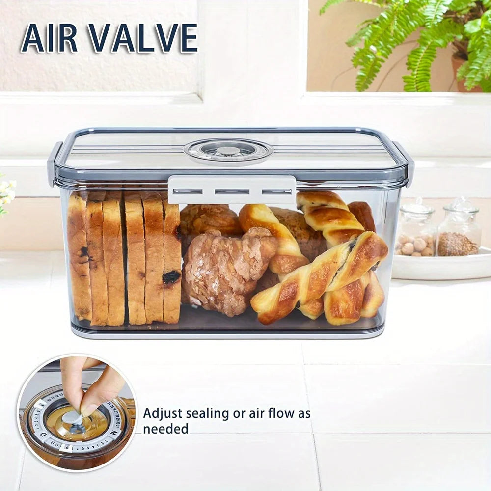 Premium Sealing Storage Container with Lid and Four Buckles