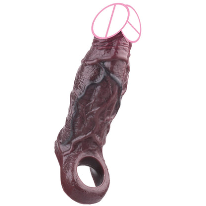 5 Styles Adult Men Penis Sleeve With Anti-drop Silicone Dick Extender