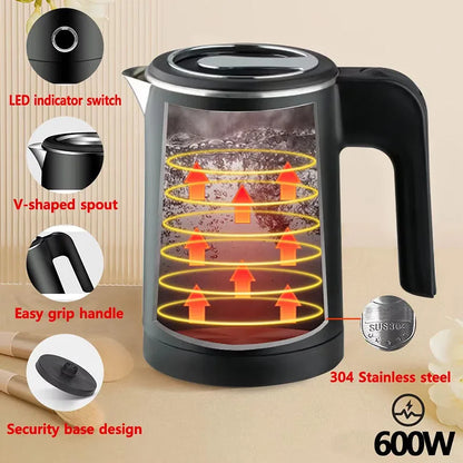 NEW Electric kettle Tea and coffee 0.5L stainless steel portable