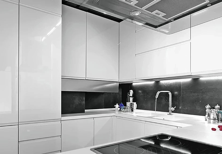 Kitchen Cabinet Pearlescent White Marble Contact Paper Vinyl Self Adhesive