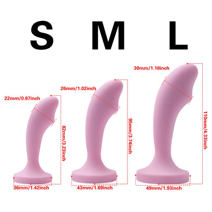 Silicone Anal Plug Gem Base Butt Plug Anal Masturbation Stimulator