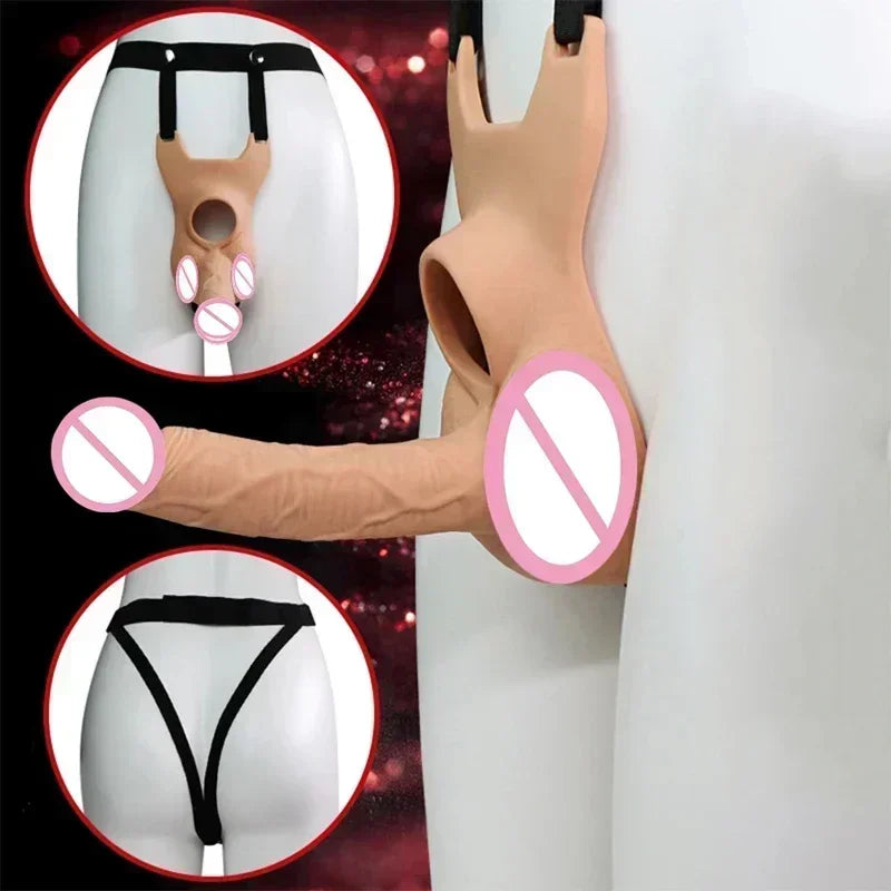 Wearable Vibrators Double-Headed Dildo Anal Plug Butt Plug Vibrator