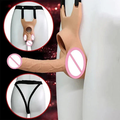 Wearable Vibrators Double-Headed Dildo Anal Plug Butt Plug Vibrator