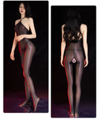 Sexy Backless Open Crotch Jumpsuit Ultra-thin The Max Mall