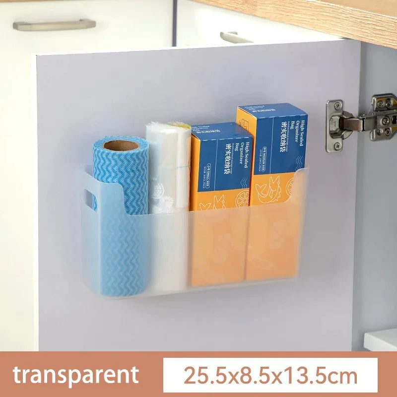Kitchen cabinets are classified and organized into storage boxes for dishes