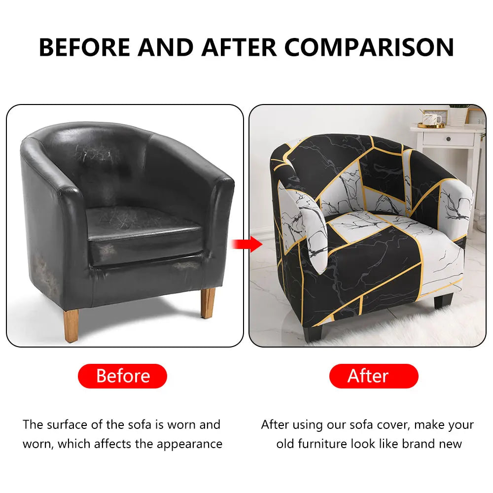 Willstar Waterproof Chair Cover - Elastic Polyester Slipcover 70-90cm