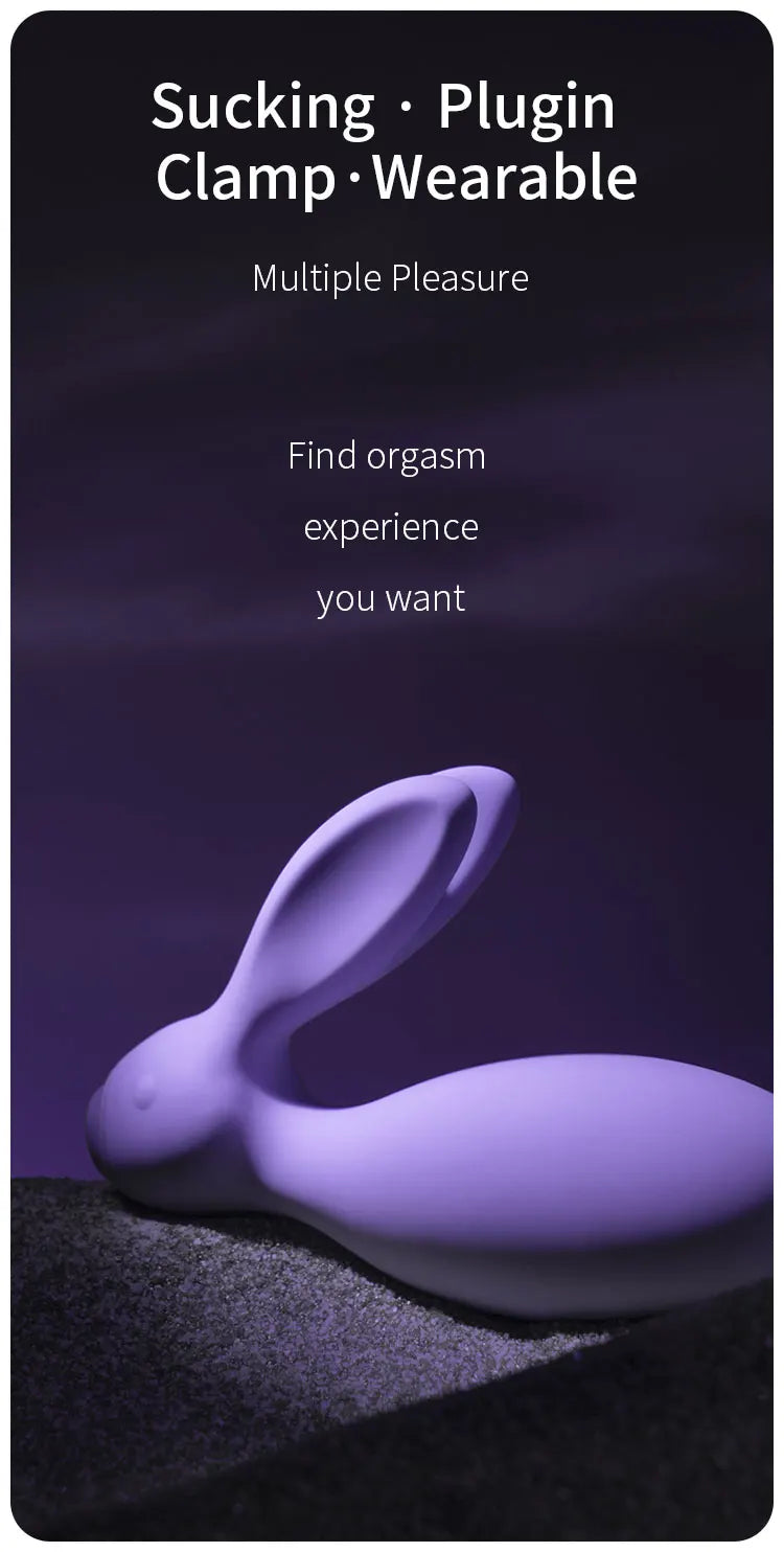 Wearable Rabbit-Shaped Sex Toy for Women