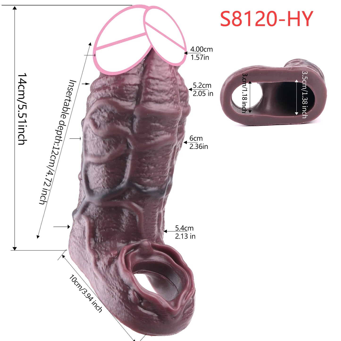 5 Styles Adult Men Penis Sleeve With Anti-drop Silicone Dick Extender