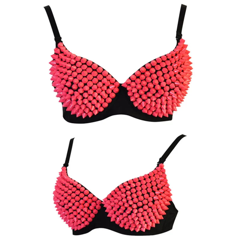 Sequined Push Up Stage Bra