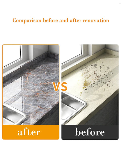 Waterproo&Moisture-Proof  Wallpaper Countertop Self-Adhesiv Cabinet Renovation Tile Marble Sticker
