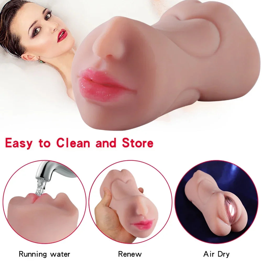 3-in-1 Male Masturbator Cup