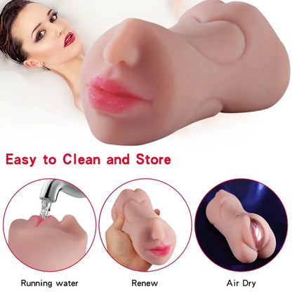 3-in-1 Male Masturbator Cup