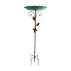 Metal Bird Bath - 5-Prong Base Stake Weatherproof Feeder The Max Mall