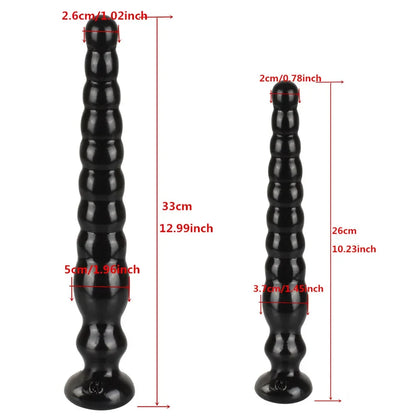 Long Anal Plug With Suction Cup Butt Plug Large Dildo Anus Backyard Masturbation