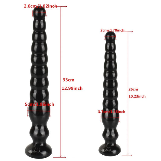 Long Anal Plug With Suction Cup Butt Plug Large Dildo Anus Backyard Masturbation