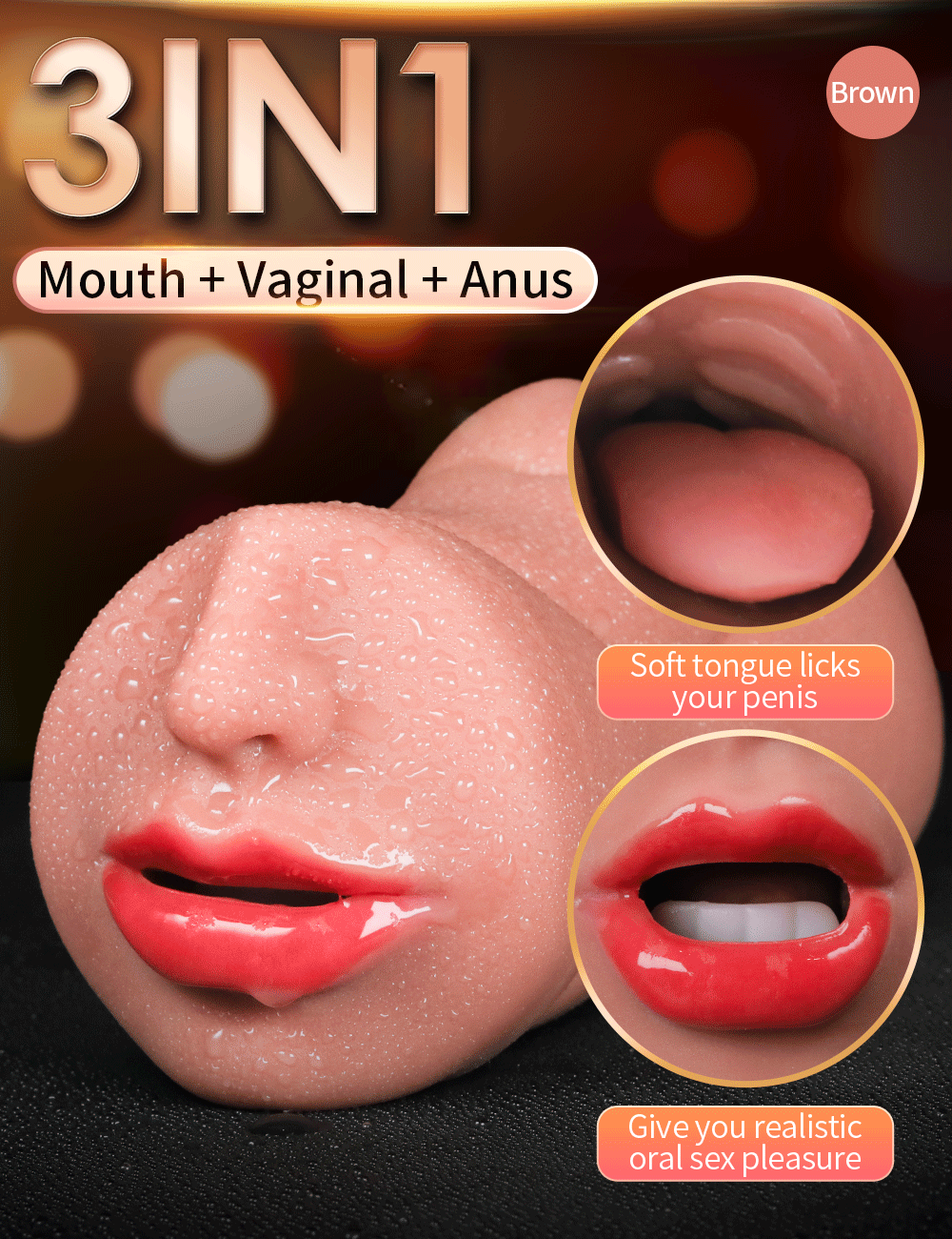 3-in-1 Male Masturbator Cup