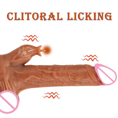 Heating Thrusting dildo Vibrator with Suction Cup