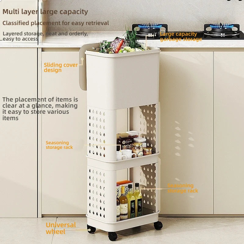 3 Layers Durability Plastic Waste Container with Modern Look The Max Mall