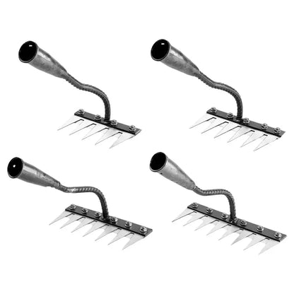 KITPIPI Carbon Steel Garden Rake