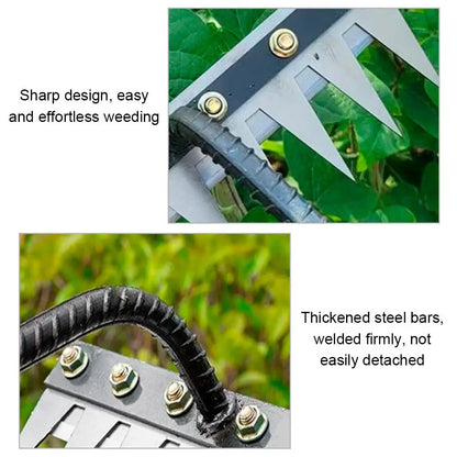 KITPIPI Carbon Steel Garden Rake