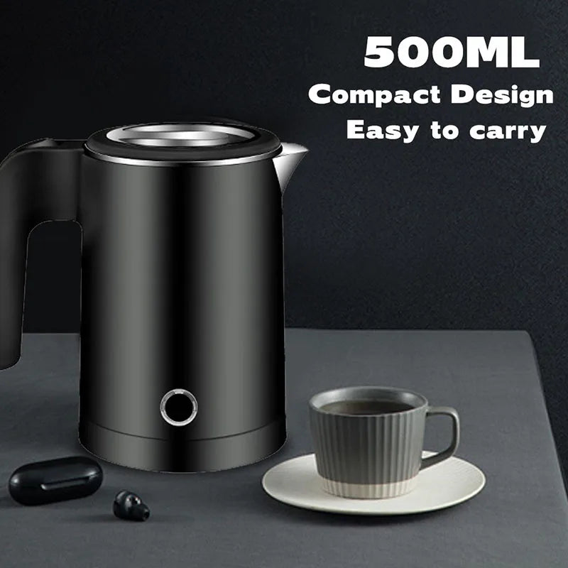 NEW Electric kettle Tea and coffee 0.5L stainless steel portable