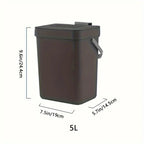 Kitchen Waste Bin Household Countertop Container with Lid for Rubbish Composter The Max Mall