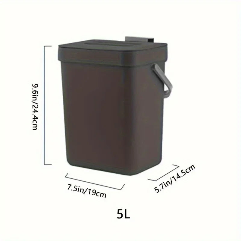 Kitchen Waste Bin Household Countertop Container with Lid for Rubbish Composter The Max Mall