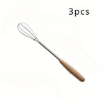Whisk with Solid Wood Handle The Max Mall