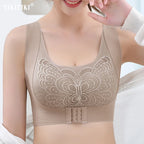 Seamless Push-Up Padded Bra with Lace Detail