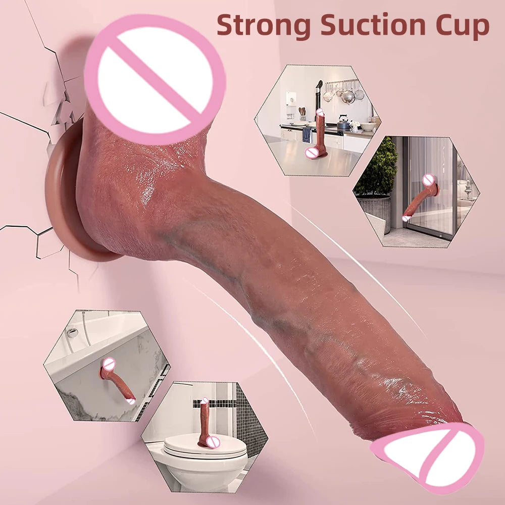 Realistic Silicone Dildo with Suction Cup