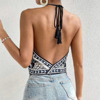 Women's Print Tank Top - Sexy Club Style NoEnName_Null