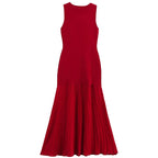HXAO Women's Red Knit Dress - Sleeveless Summer Ankle-Length The Max Mall